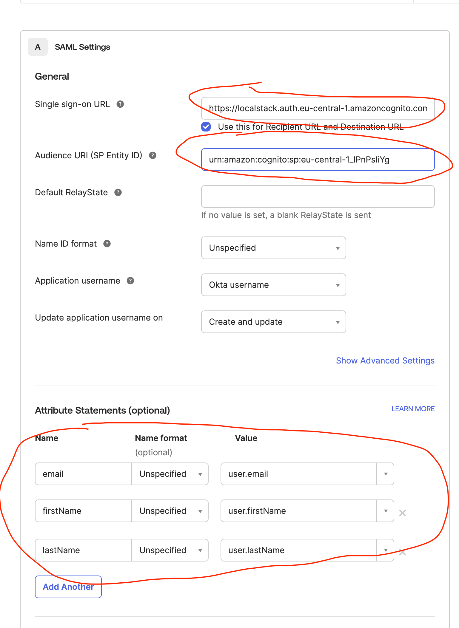 Configuring SSO using Okta with SAML Attribute Statements